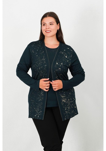 Içi Kısa Kol Bluzlu Ceketli Ince Takım 5200T