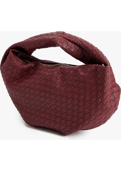 Örgü Dokulu Fermuarlı El Çantası modelleri