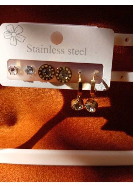 Çoklu Çelik Küpe Set