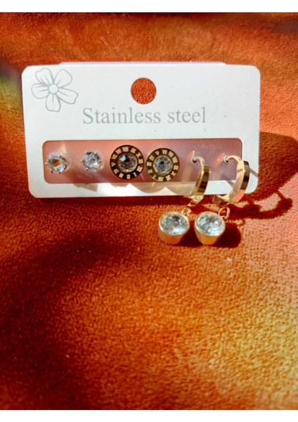 Çoklu Çelik Küpe Set fırsatları