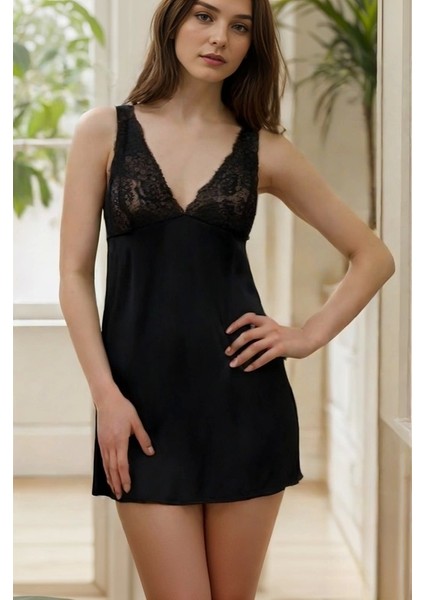 Venlisa Dantel Işlemeli Şık Gecelik V2102