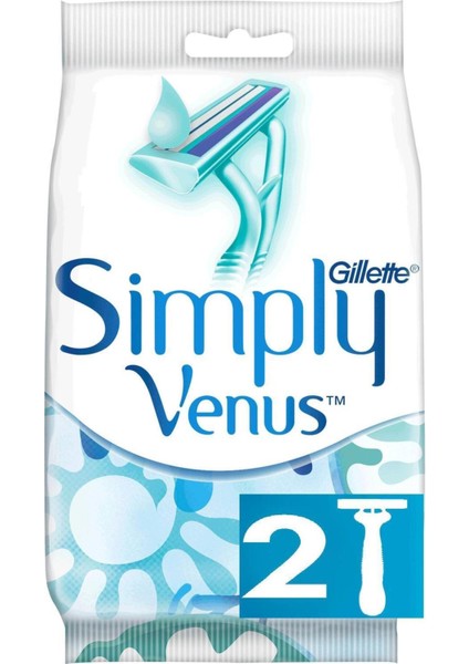 Gillette Simply Venus 2 2'li Kullan At Kadın Tıraş Bıçağı