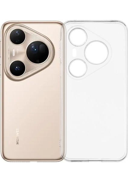 Huawei Pura 80 Ultra TPU Kılıf Darbeye Dayanıklı Kristal Şeffaf Telefon Kılıfı (Yurt Dışından)