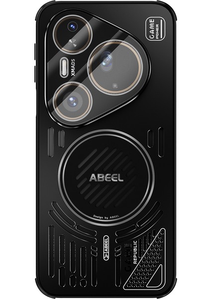 Huawei Pura 80 Ultra Manyetik Kılıf Alüminyum Alaşım + Pc + Tpu Içi Boş Isı Dağıtıcı Telefon Kılıfı (Yurt Dışından)