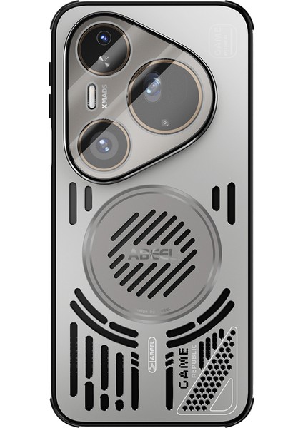 Huawei Pura 80 Ultra Manyetik Kılıf Alüminyum Alaşım + Pc + Tpu Içi Boş Isı Dağıtıcı Telefon Kılıfı (Yurt Dışından)