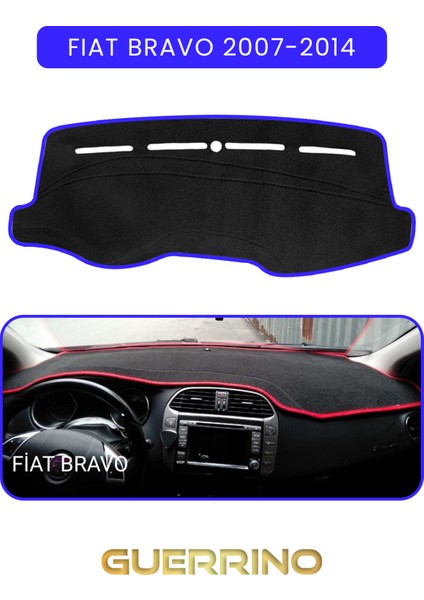 Fıat Bravo 2007-2014 Modellerine Uyguntorpido Koruma Halısı Mavi Kenar