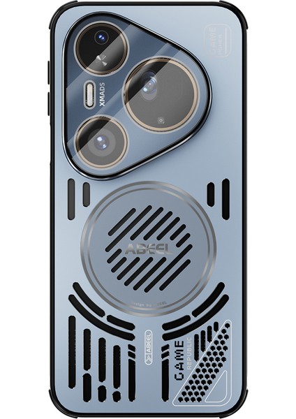 Huawei Pura 80 Ultra Manyetik Kılıf Alüminyum Alaşım + Pc + Tpu Içi Boş Isı Dağıtıcı Telefon Kılıfı (Yurt Dışından)