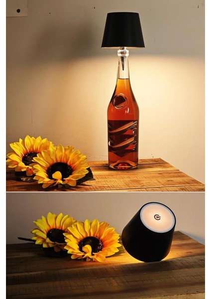 3 Modlu, Şarjlı, Dokunmatik, Kablosuz Dekoratif Şişe Lambası fırsatları