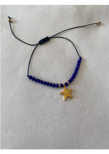 Yıldız Bileklik Lacivert Siyah Ipli modelleri