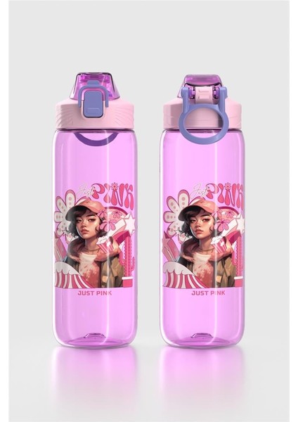 Wave Desenli 630 ml Tritan Çocuk Matara 912167 Lila fiyatları