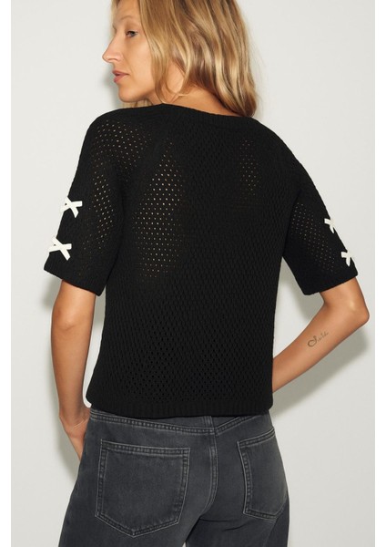 Fiyonklu Ajurlu Oversize Kazak fırsatları