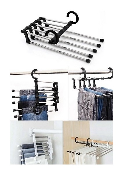 Katlanabilir 5li Pantolon Askısı fiyatları
