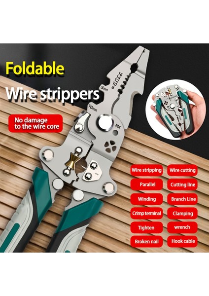 Çok Fonksiyonlu Katlanabilir Profesyonel Tel Sıyırıcı DG472348 17593017419520