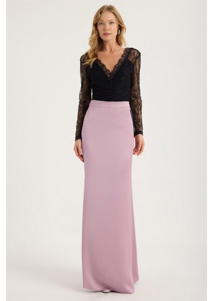 Uzun Saten Balık Model Etek