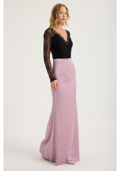 Uzun Saten Balık Model Etek modelleri