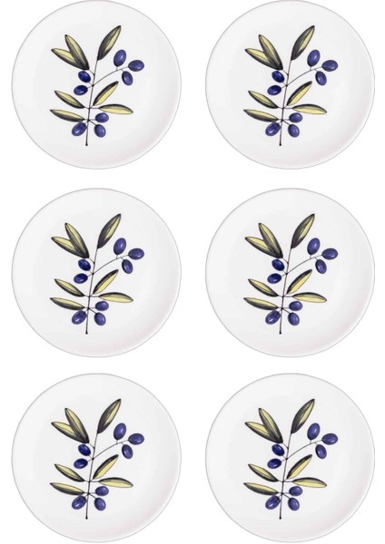 Olivos Pasta Tabağı 6lı Set 19 cm OVS0001