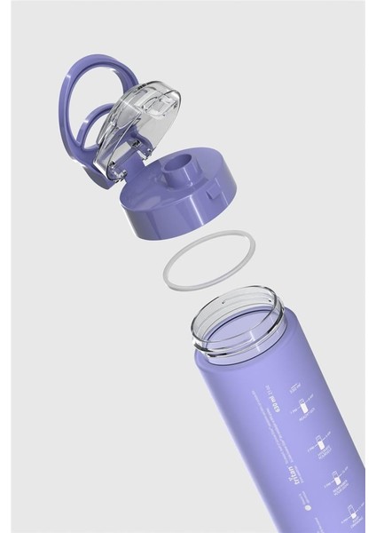 Atlas 630 ml Mat Tritan Matara 912113 Mor fırsatları