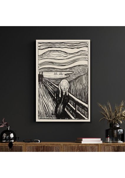 Tekli Dikey Kanvas Edvard Munch The Scream Sb