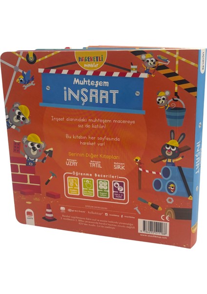 Hareketli Minikler - Muhteşem İnşaat (Hareketli Kitap & Dokun Keşfet) modelleri