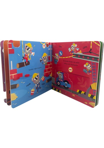 Hareketli Minikler - Muhteşem İnşaat (Hareketli Kitap & Dokun Keşfet)