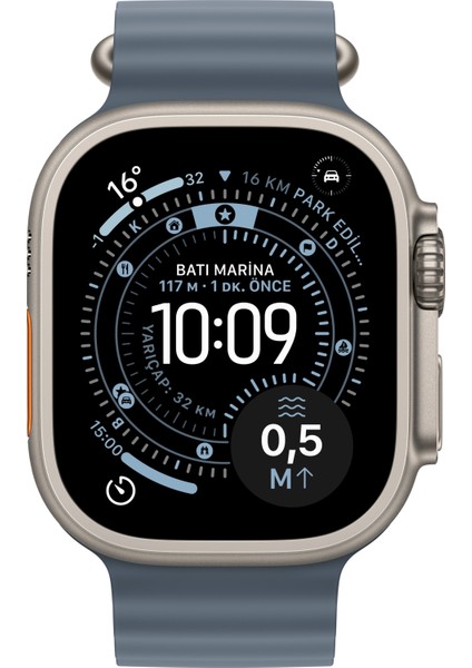 Watch Ultra 3 Gps + Cellular, 49 mm Natürel Titanyum Kasa ve Demir mavisi Ocean kordon fiyatları