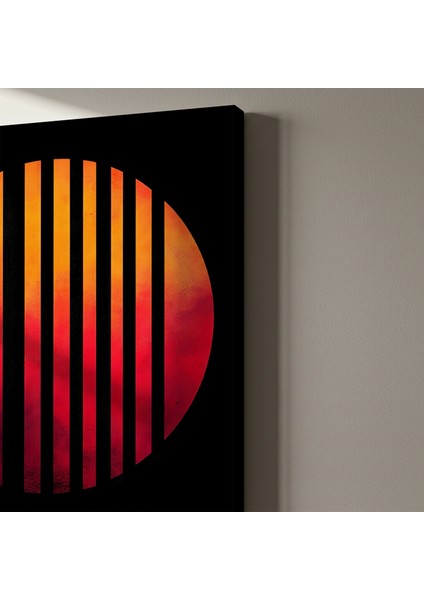 Soyut Minimalist Güneş Tutulması Tablosu indirimleri