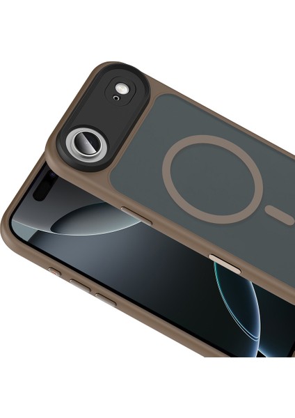 iPhone 17 Kılıf Magsafe Özellikli ve Şerit Renkli Şık Velure Premium Sert Tpu Silikon Kapak fırsatları