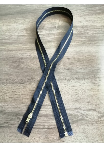 Demir Dişli Fermuar 80 cm & Eni: 3 cm Siyah Altın Dişli 1 Adet modelleri
