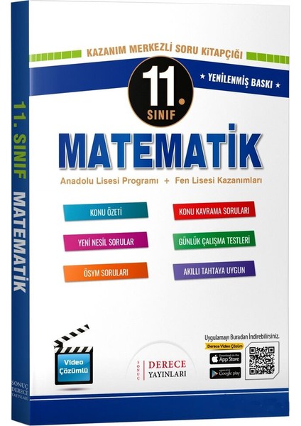 Sonuç Derece Yayınları Derece Yayınları 11.sınıf Matematik Modüler Set 2025-2026 Derece Yayınları