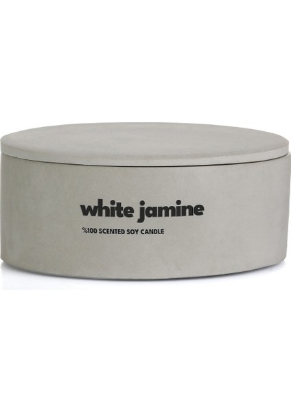 Dekoratif El Yapımı Yatay Mum : Çift Fitilli : Kokulu Soya Mum : White Jasmin fırsatları