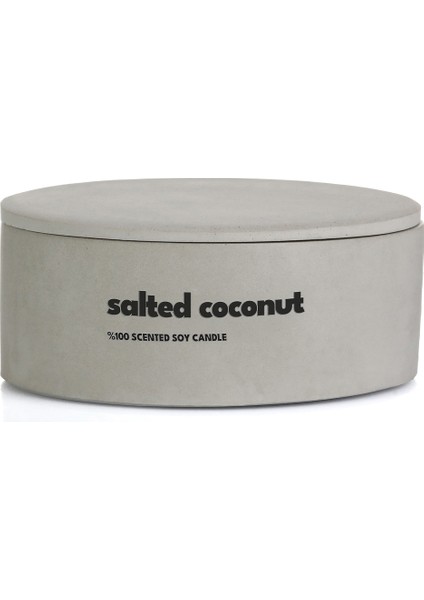 Dekoratif El Yapımı Yatay Mum : Çift Fitilli : Kokulu Soya Mum : Salted Coconut fırsatları