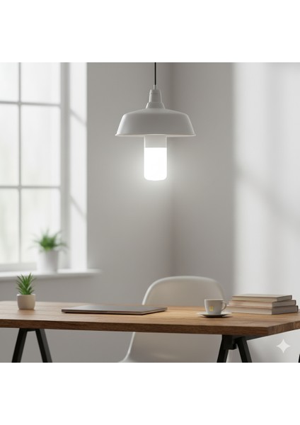 Pıl 12W Tasarruflu LED Ampul Beyaz Işık E27 Duy (Yüksek Verim, Uzun Ömür)
