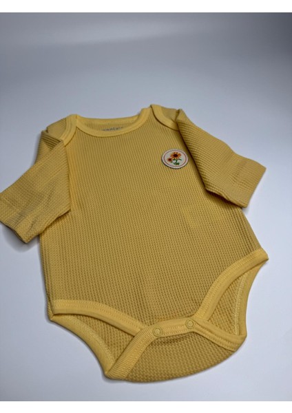 Ayçiçek Desenli Waffle Kumaş 2 Li Zıbınlı Takım modelleri