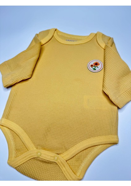 Ayçiçek Desenli Waffle Kumaş 2 Li Zıbınlı Takım indirimleri