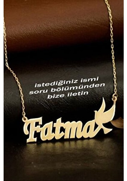 925 Ayar Gümüş Isimli Güvercin Kolye