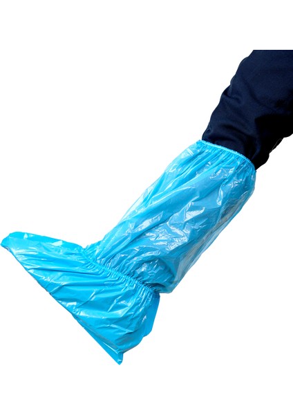 Çizme Galoş Bilek Lastikli Mavi 300 Adet (1 Koli) Taban Kalın fiyatları