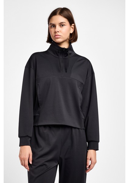 Kadın Antrenman Yarım Fermuarlı Sweatshirt 25B-2052 indirimleri