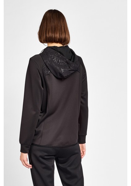 Kadın Koşu Fermuarlı Kapüşonlu Sweatshirt 25B-2001