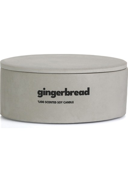 Dekoratif El Yapımı Yatay Mum : Çift Fitilli : Kokulu Soya Mum : Gingerbread fırsatları