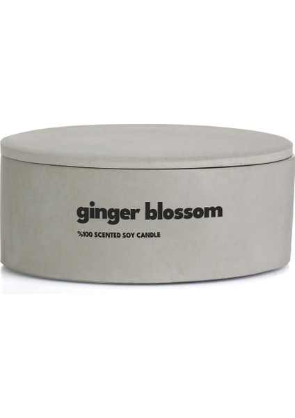 Dekoratif El Yapımı Yatay Mum : Çift Fitilli : Kokulu Soya Mum : Ginger Blossom fırsatları