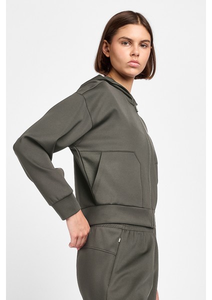 Kadın Antrenman Fermuarlı Sweatshirt 25B-2046