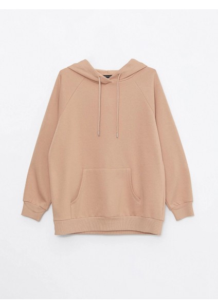 Lcw Vision Kahverengi Kadın Kalın Hoodie