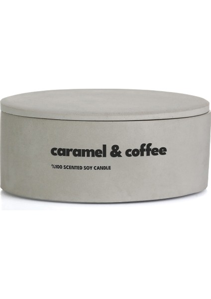 Dekoratif El Yapımı Yatay Mum : Çift Fitilli : Kokulu Soya Mum : Caramel & Coffee fırsatları