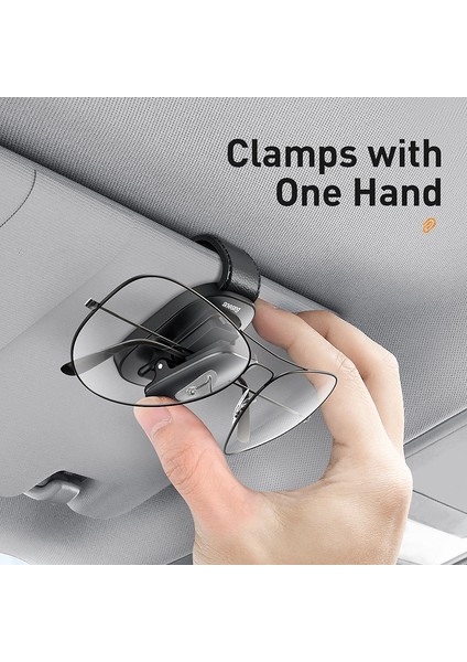 Kaliteli Araç Gözlük Klipsi Yapışkanlı Gözlük Tutucu [klip Tasarımı]-Siyah (Yurt Dışından) modelleri