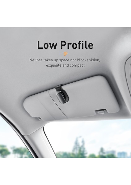 Kaliteli Araç Gözlük Klipsi Yapışkanlı Gözlük Tutucu [klip Tasarımı]-Siyah (Yurt Dışından) fırsatları