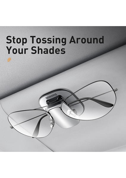 Kaliteli Araç Gözlük Klipsi Yapışkanlı Gözlük Tutucu-Gümüş (Yurt Dışından) fiyatları