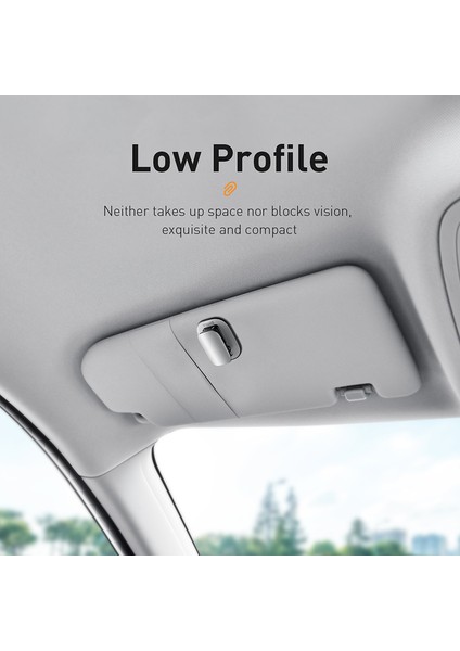 Kaliteli Araç Gözlük Klipsi Yapışkanlı Gözlük Tutucu-Gümüş (Yurt Dışından) fırsatları