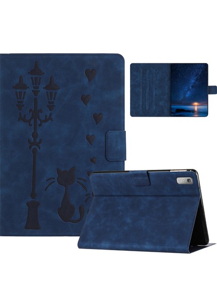 Lenovo Tab M9 / TB-310FU Için Çift Kedi Pu Kılıf (Yurt Dışından)