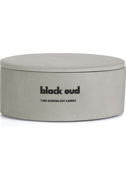 Dekoratif El Yapımı Yatay Mum : Çift Fitilli : Kokulu Soya Mum : Black Oud fırsatları