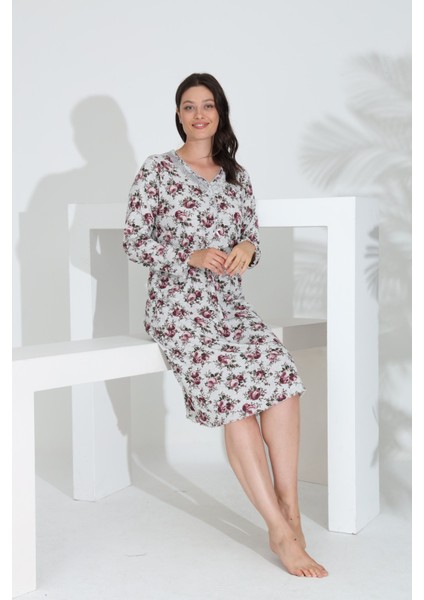 Angelique %100 Pamuk Uzun Kol Kadın Elbise 21605 modelleri